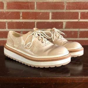 Zara Basic platform Oxfords